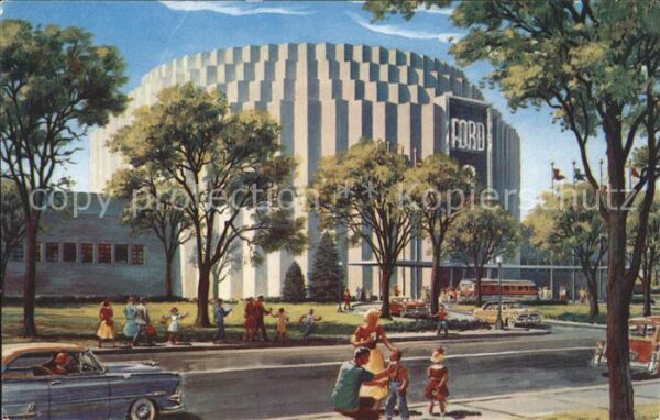 Dearborn Michigan Ford Rotunda Künstlerkarte