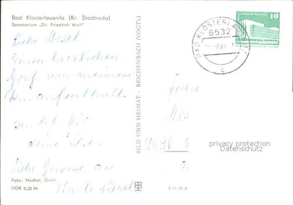 Bad Klosterlausnitz Sanatoriim Dr. Friedrich Wolf – Bild 2