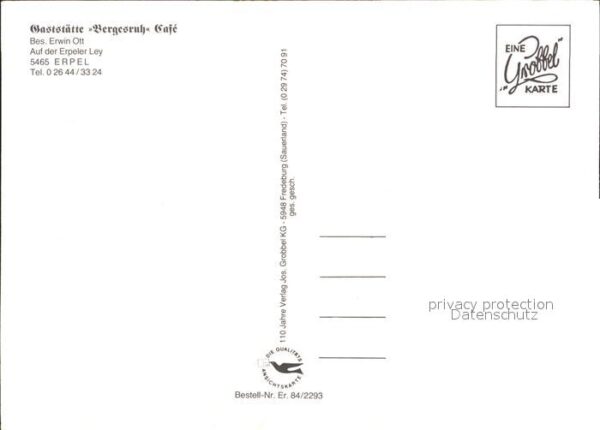 Erpel Restaurant Bergesruh Cafe – Bild 2