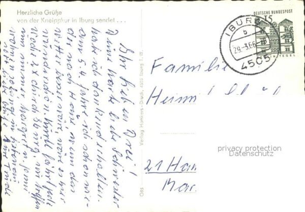 Iburg Teutoburger Wald Kneippsanatorium Kassen – Bild 2