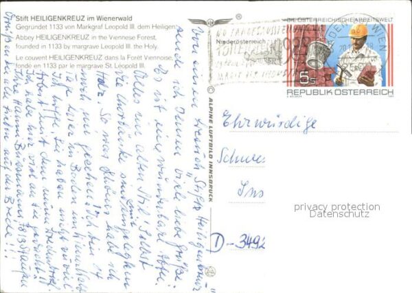Heiligenkreuz Niederoesterreich Fliegeraufnahme Stift im Wienerwald – Bild 2