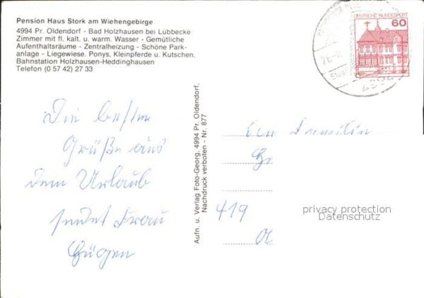 Bad Holzhausen Luebbecke Pension Haus Stork am Wiehengebirge – Bild 2