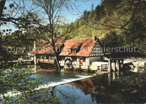 Blaubeuren Mühle Hammerschmiede am Blautopf