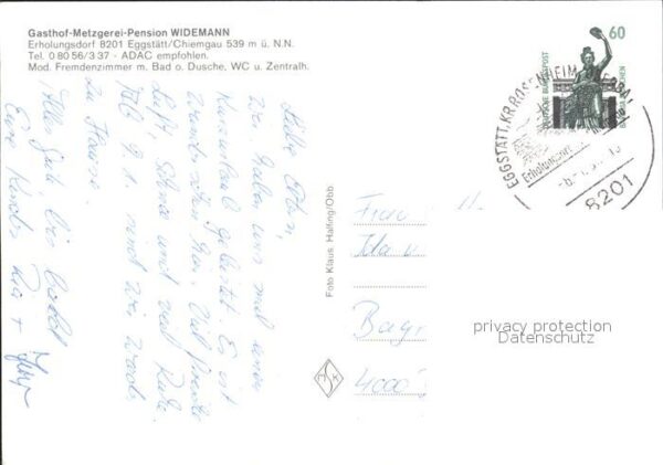 Eggstaett Oberbayern Gasthaus Metzgerei Pension Widemann – Bild 2
