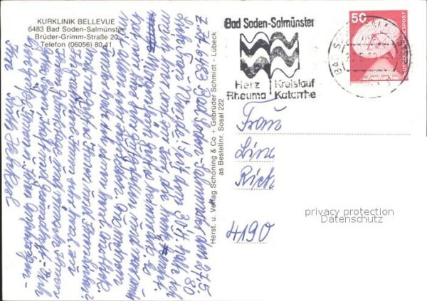 Bad Soden Taunus Kurklinik Bellevue – Bild 2