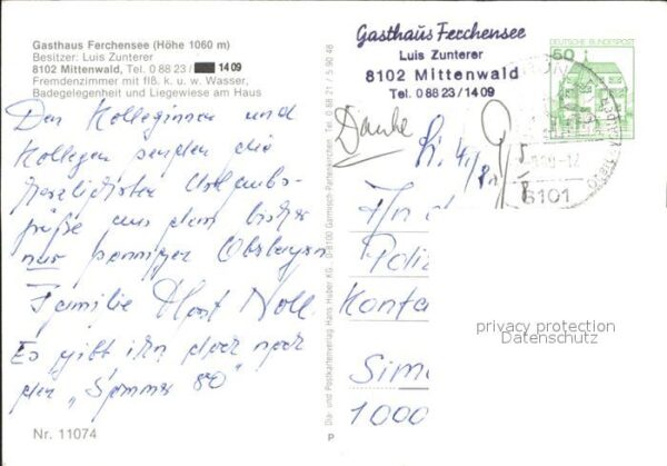 Mittenwald Bayern Gasthaus Ferchensee – Bild 2