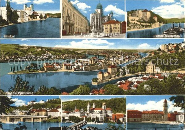 Passau Nibelungenstadt Dreiflüssestadt Veste I