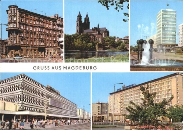 Magdeburg Hasselbachplatz Elbe Dom Karl-Marx-Stra
