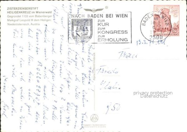 Heiligenkreuz Niederoesterreich Fliegeraufnahme Zisterzienser-Stift – Bild 2