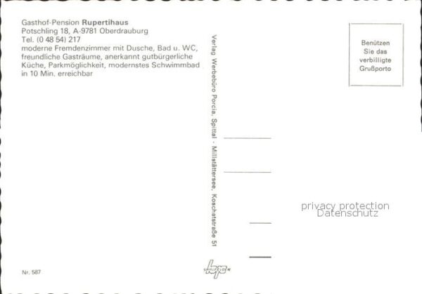 Oberdrauburg Kaernten Gasthof Rupertihaus Irschen – Bild 2
