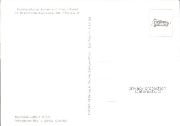 St Blasien Fliegeraufnahme – Bild 2