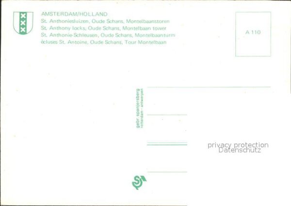 Amsterdam Niederlande St. Anthonie-Schleusen Oude Schans Mont – Bild 2