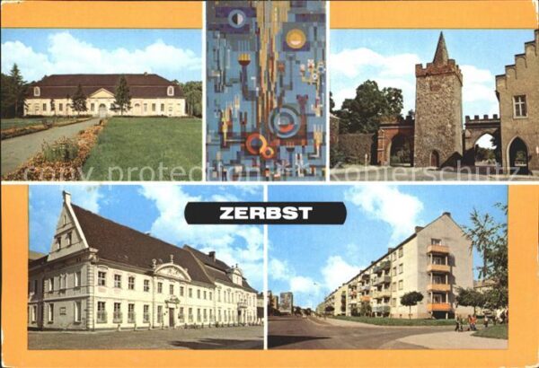 Zerbst Stadthalle Relief Hochhaus Heidetor Max