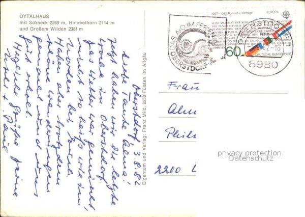 Oberstdorf Oytalhaus Schneck Himmelhorn Grossem Wi – Bild 2