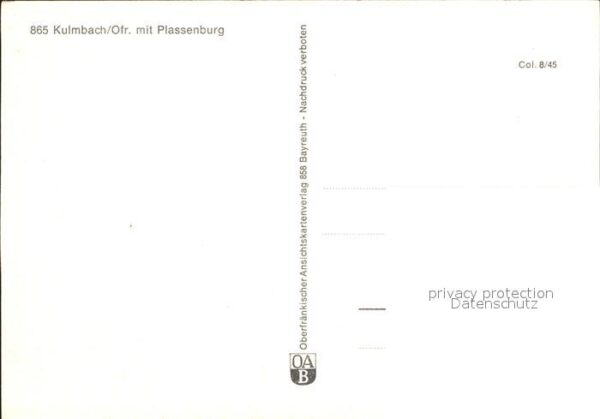 Kulmbach Fliegeraufnahme Plassenburg – Bild 2