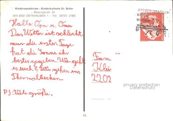 Bad Oeynhausen Kindersanatorium Dr. Bröer – Bild 2