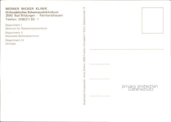Reinhardshausen Werner Wicker Klinik – Bild 2