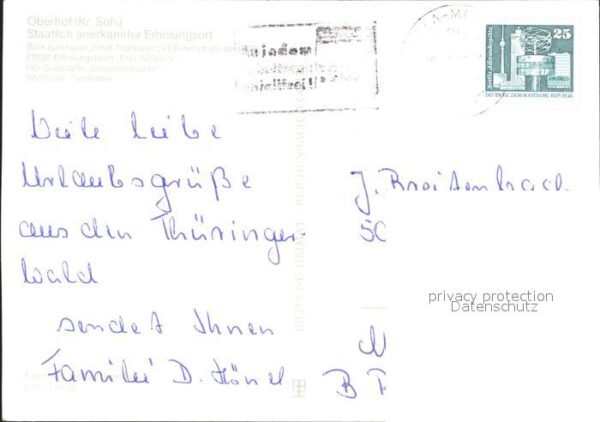 Oberhof Thueringen Hotel Ernst Thälmann Erholungsheim Frit – Bild 2