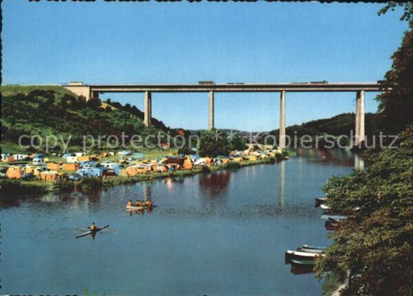 Limburg Lahn Autobahnbrücke Campingplatz
