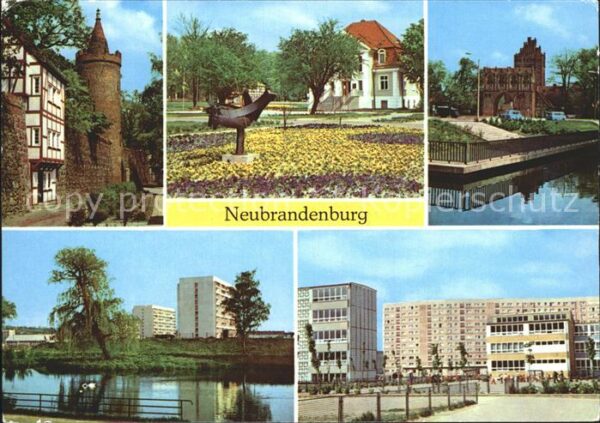 Neubrandenburg Wiekhaus Mönchenturm Stadtpark Schwanen
