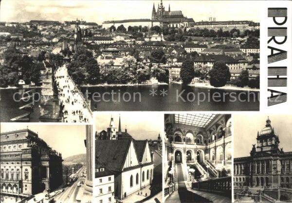 Praha Prahy Prague Prazsky hrad Karlovym mostem Narodni di