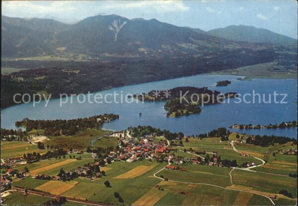 Seehausen Staffelsee Fliegeraufnahme Insel Wörth Grosse Birk