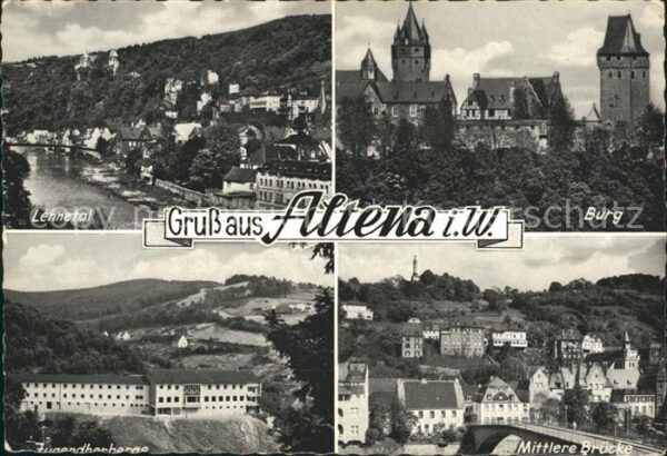 Altena Lenne Lennetal Burg Mittlere Brücke Jugendher
