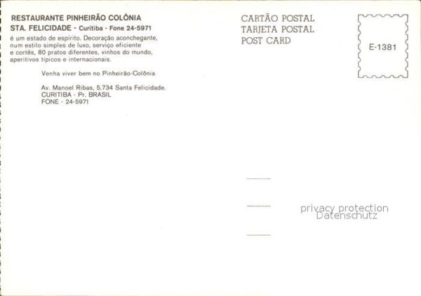 Santa Felicidade Restaurant Pinheirao Colonia – Bild 2
