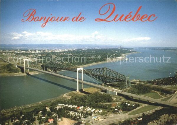 Quebec Ponts Quebec Fliegeraufnahme
