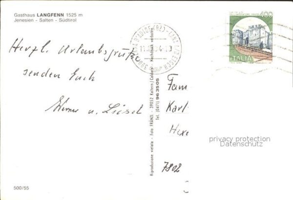 Jenesien Bozen Gasthaus Langfenn – Bild 2