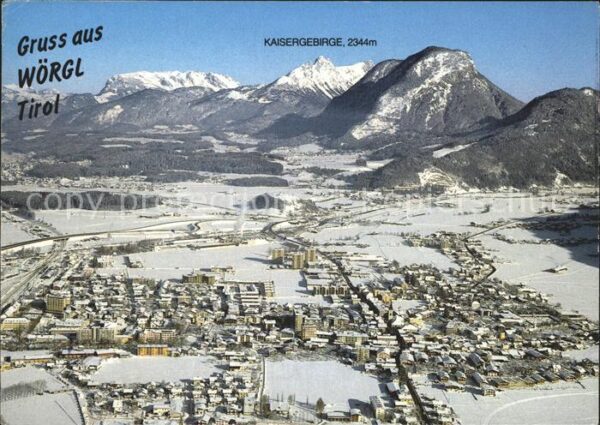Woergl Tirol Kaiserbegebirge Fliegeraufnahme