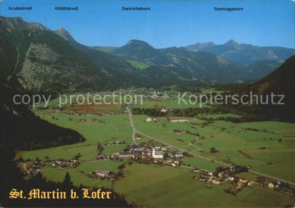 St Martin Lofer Fliegeraufnahme Grubhörndl Gföllhörndl