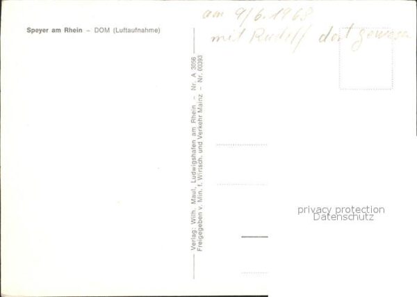 Speyer Rhein Dom Fliegeraufnahme – Bild 2