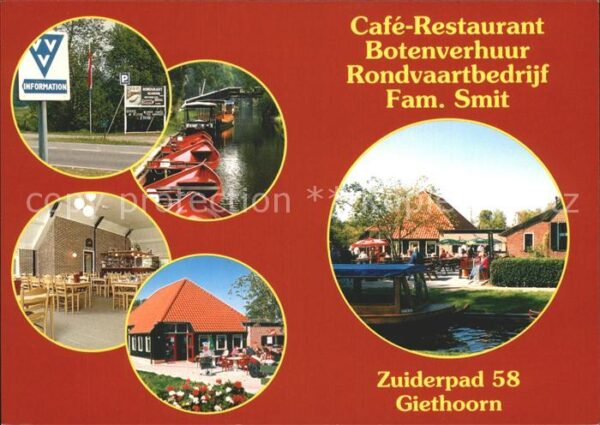 Giethoorn Cafe Restaurant Botenverhuur Rondvaartb