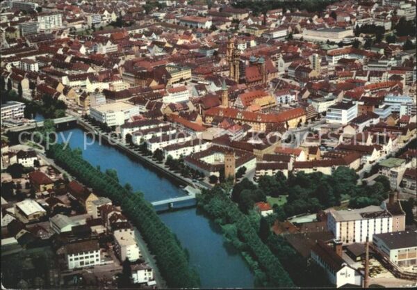 Heilbronn Neckar Fliegeraufnahme