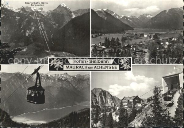 Maurach Tirol Erfurterhütte Bergstation Luftseilbahn