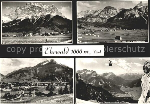 Ehrwald Tirol Zugspitzmassiv Danielspitze Zugspitzbah