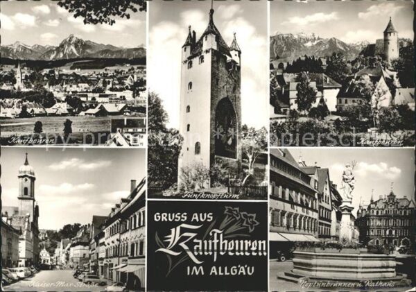 Kaufbeuren Fünfknopfturm Kaiser-Max-Strasse Neptun