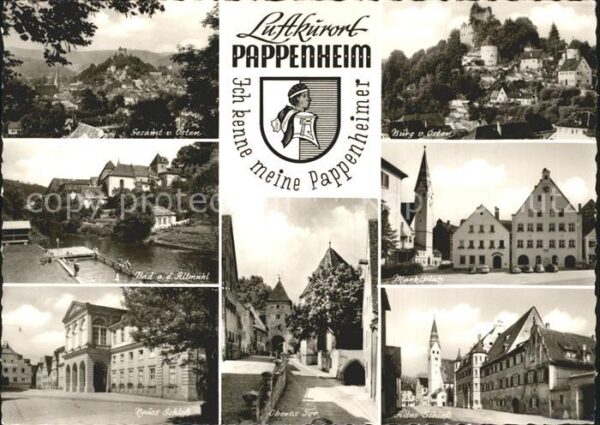 Pappenheim Mittelfranken Neues altes Schloss oberes Tor Burg