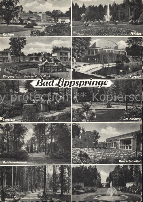Bad Lippspringe Kurhaus Fontäne Kaiser-Karls-Park
