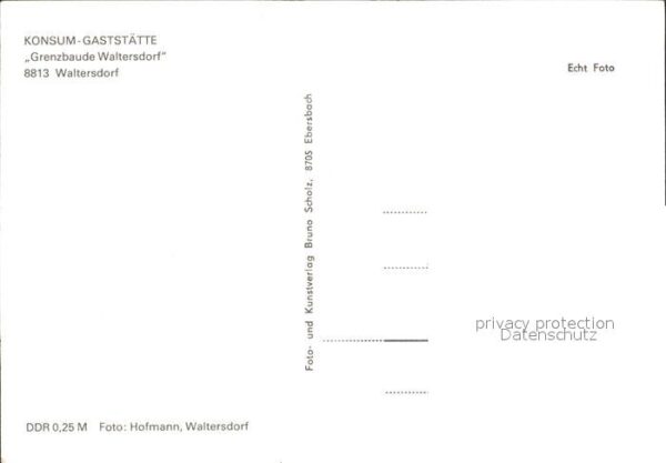 Waltersdorf Zittau Konsum Gaststätte Grenzbaude Waltersdor – Bild 2