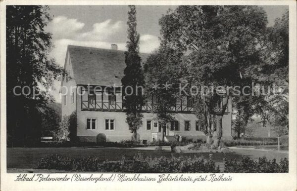 Bodenwerder Münchhausens Geburtshaus jetzt Rathaus