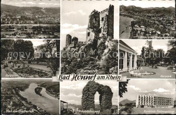 Bad Honnef Kurpark Kurklinik Rolandsbogen Drachenf