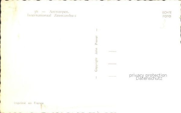 Antwerpen Anvers International Zeemanshus – Bild 2