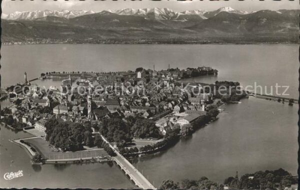 Lindau Bodensee mit Bad Schachen Fliegeraufnahme