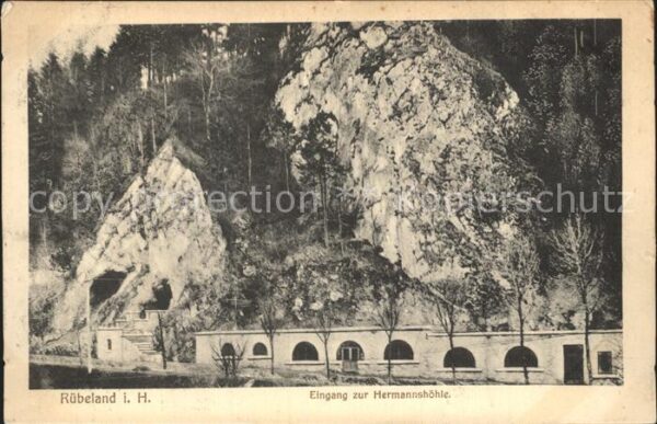 Ruebeland Harz Eingang zur Hermannshöhle