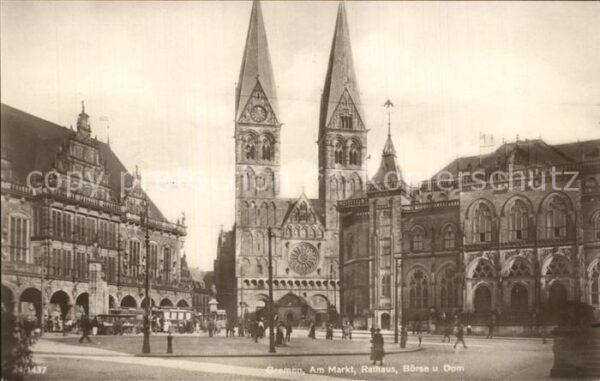 Bremen Markt Rathaus Börse Dom