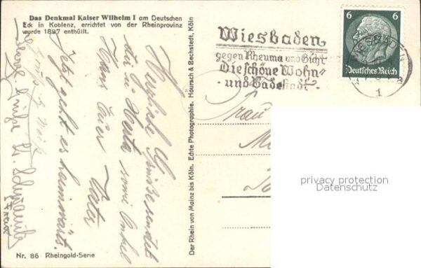 Koblenz Rhein Kaiser-Wilhelm-Denkmal – Bild 2