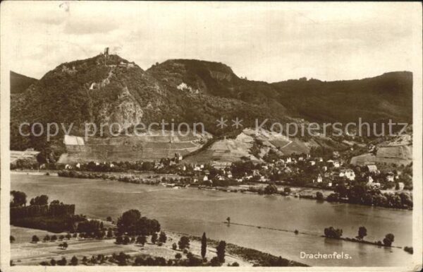 Drachenfels Fliegeraufnahme