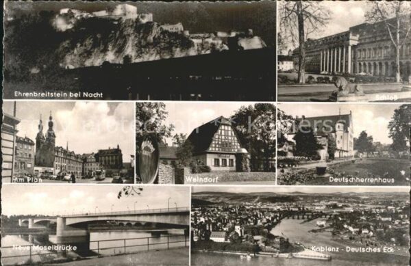 Koblenz Rhein Ehrenbreitstien Schloß Deutschherrenhau